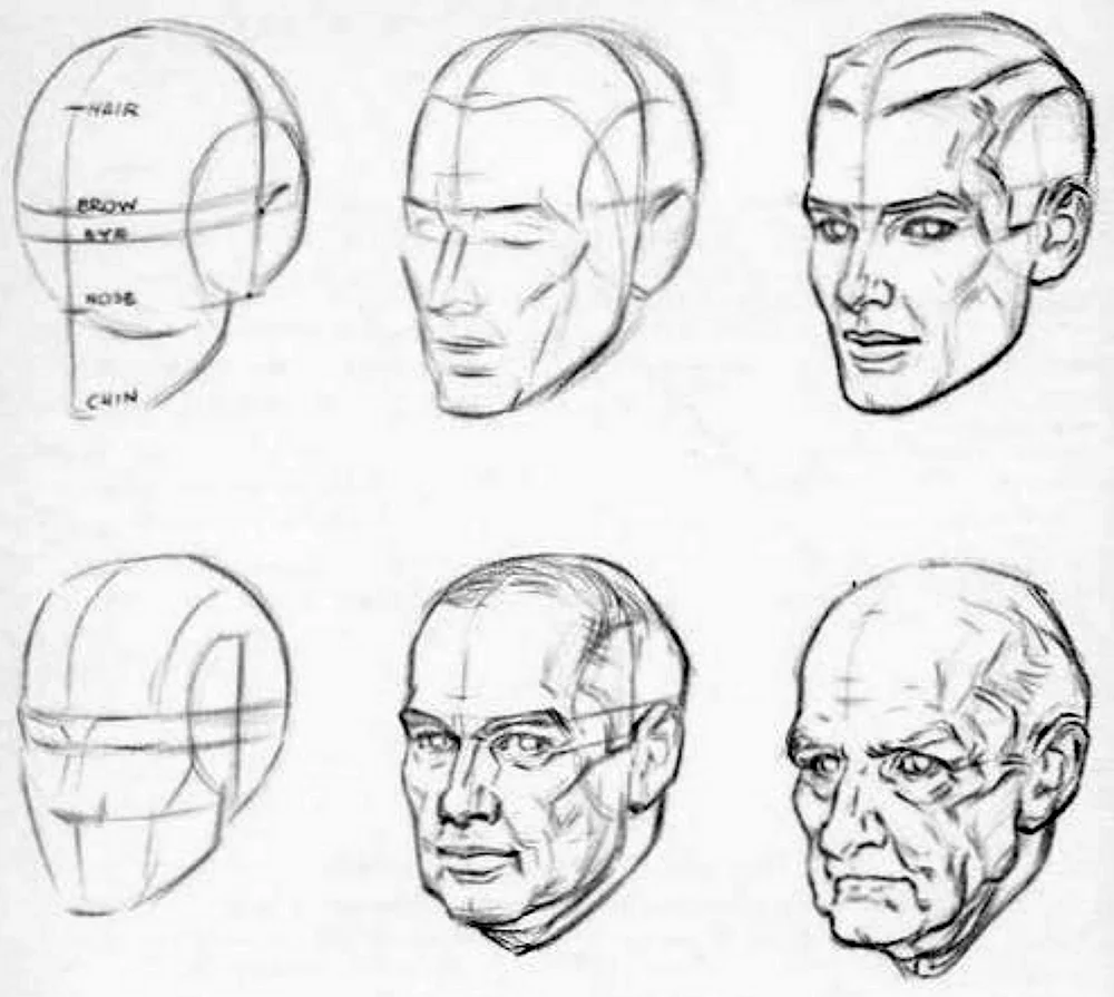 Рисование головы человека