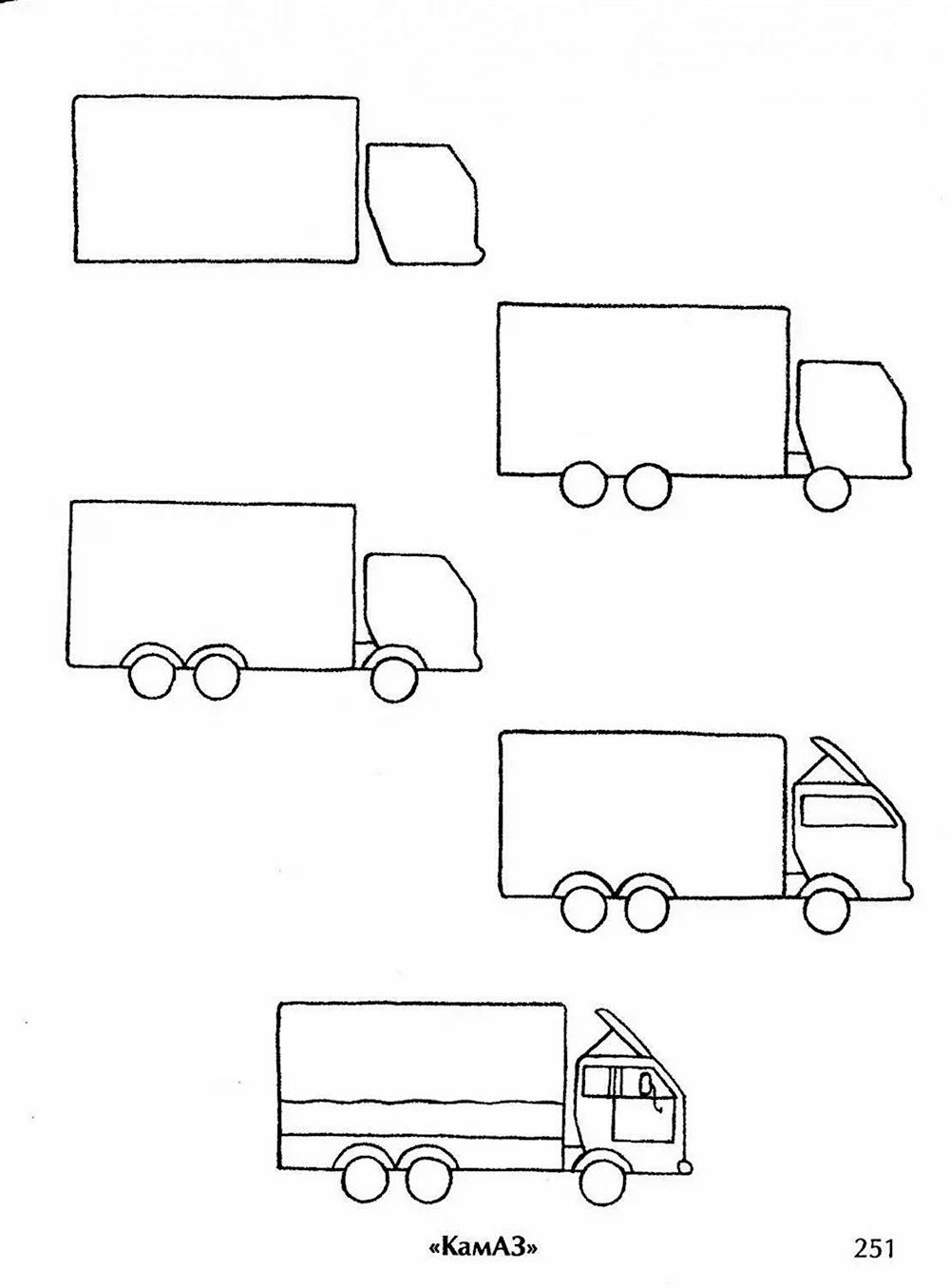 Рисование грузовик старшая группа