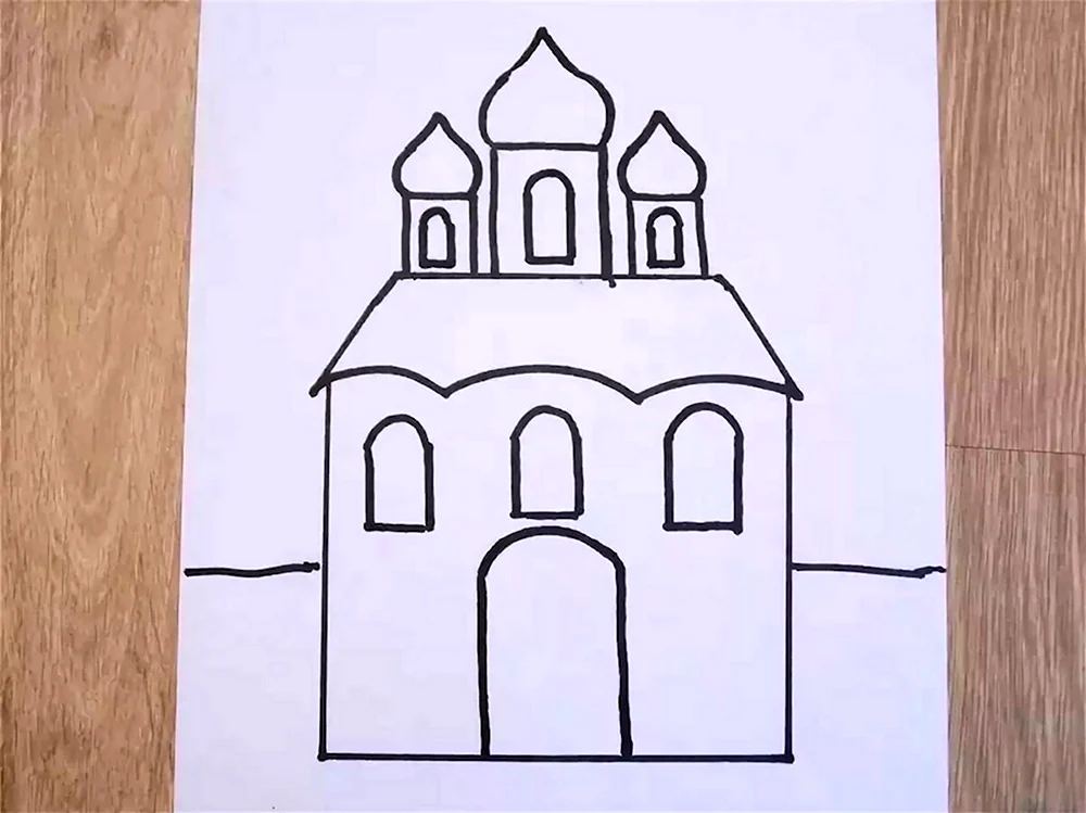 Рисование храма в подготовительной группе