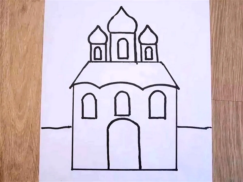 Рисование храма в подготовительной группе