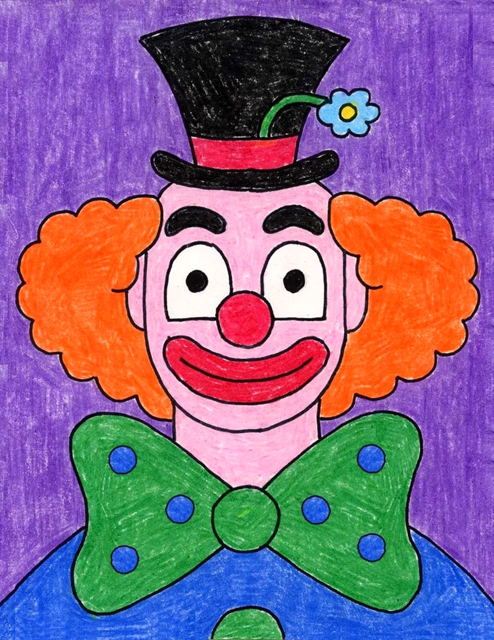 Рисование клоуна