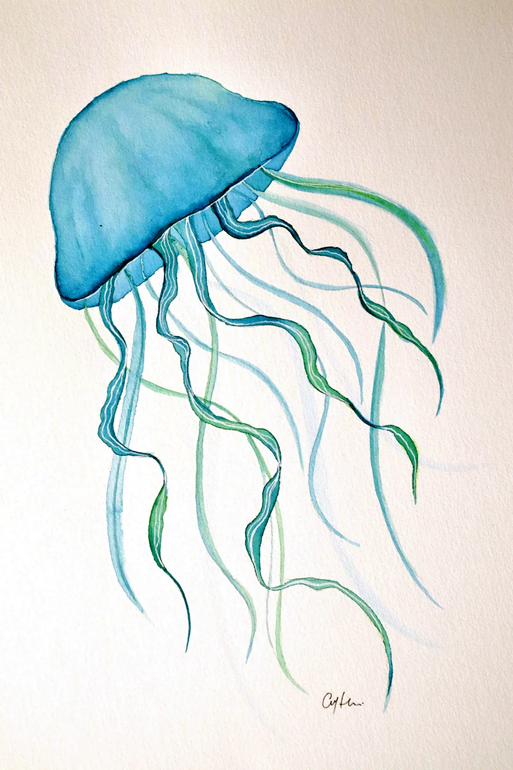 Рисование медузы