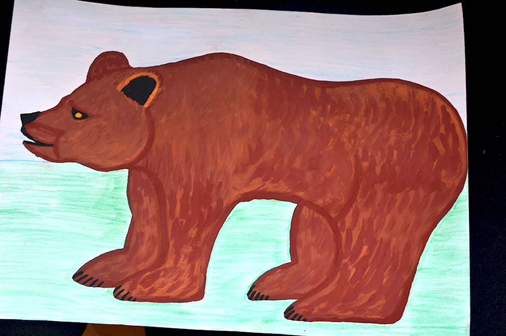 Рисование медведя в подготовительной группе