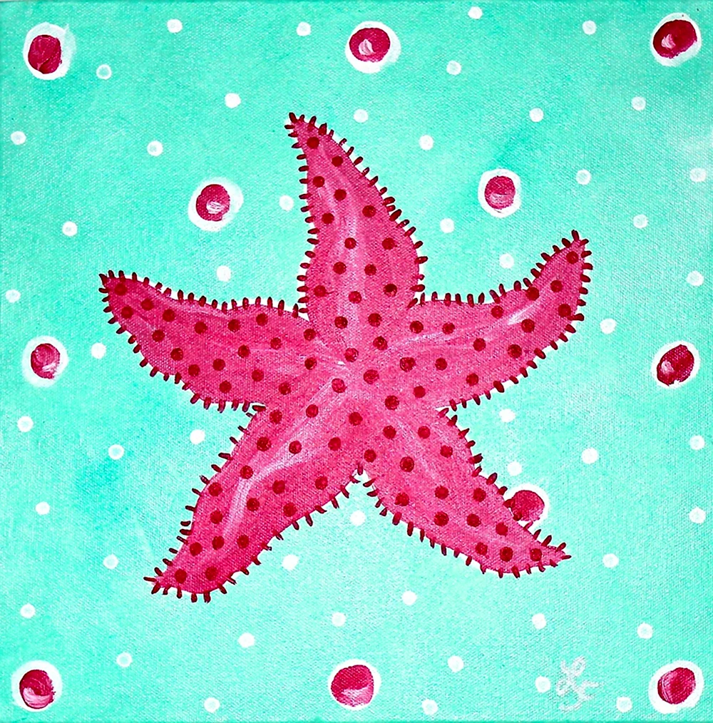 Рисование морская звезда