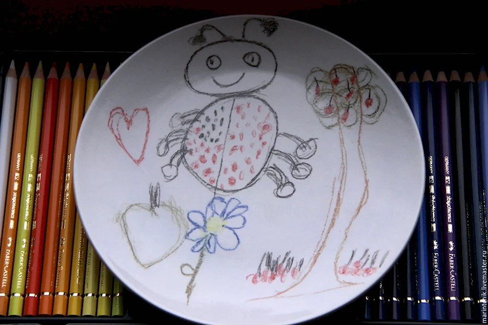 Рисование на тарелках