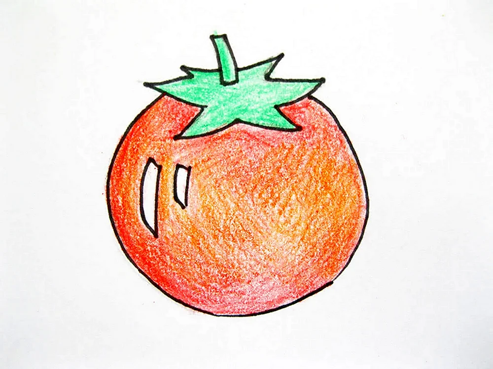 Рисование помидор