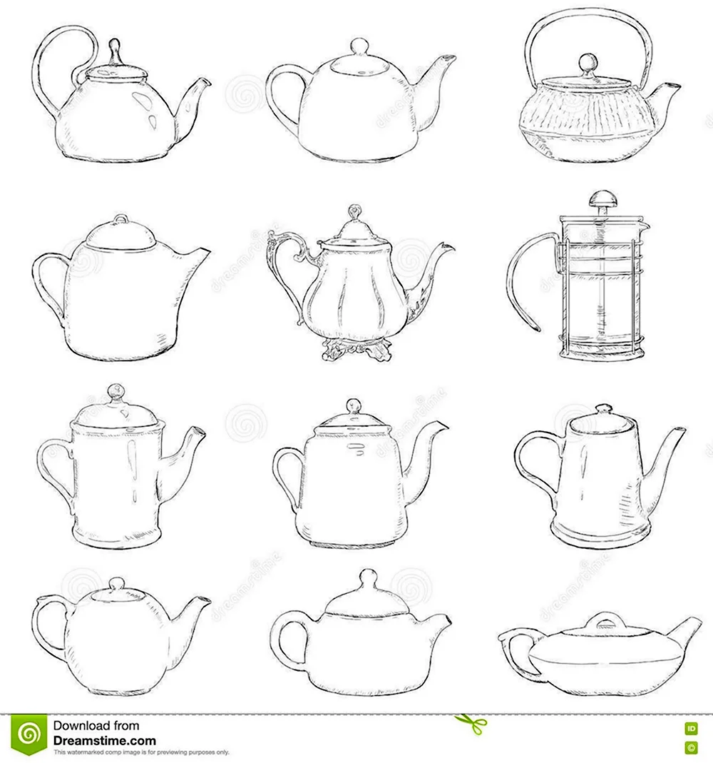Рисование с натуры чайника