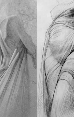 Рисование женского тела карандашом