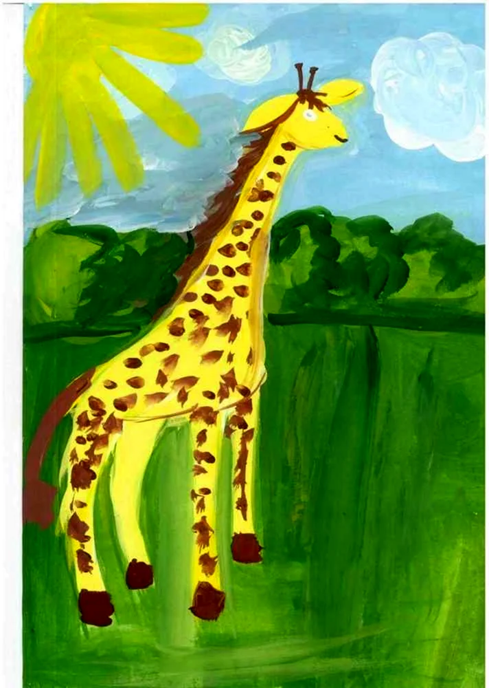 Рисование Жираф