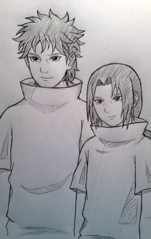 Рисовать Итачи и Шисуи