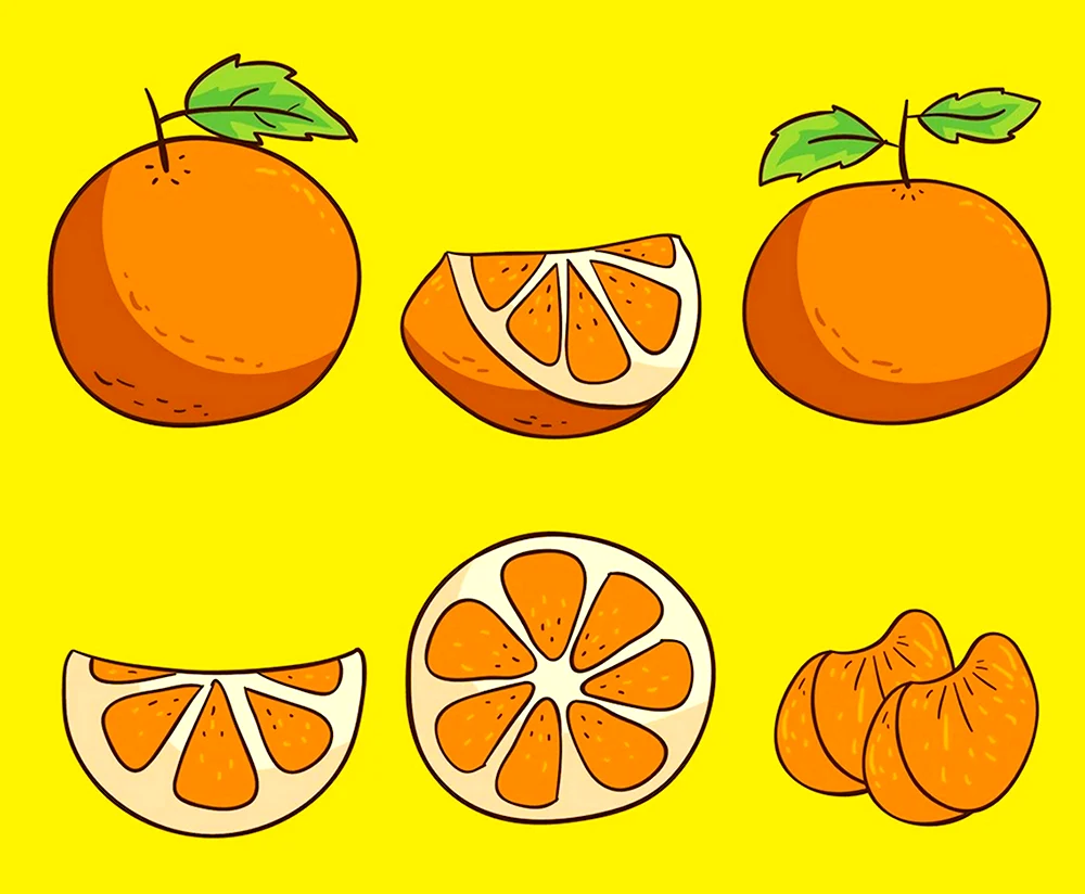 Рисуем апельсин