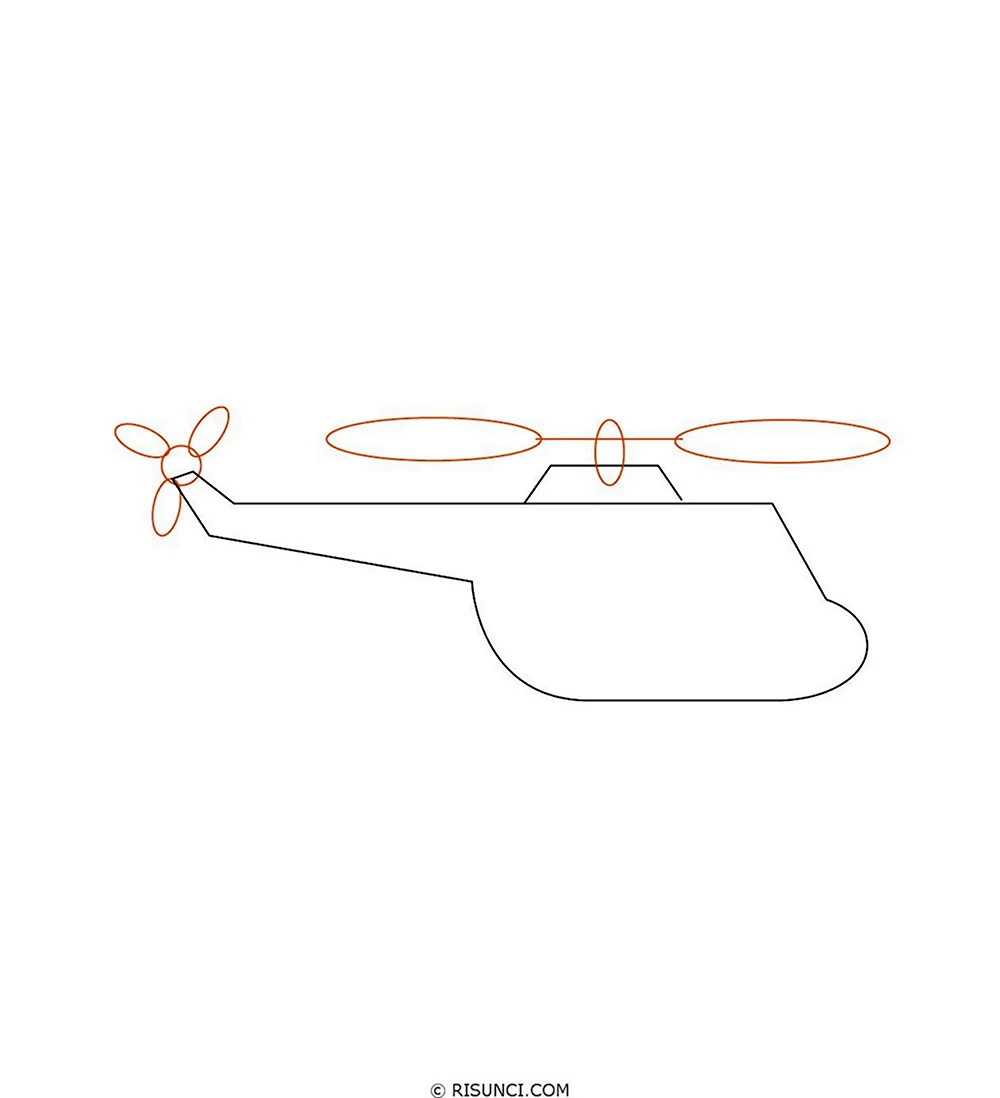Рисуем вертолет с детьми