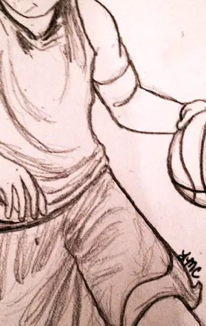 Рисунки для срисовки баскетбол