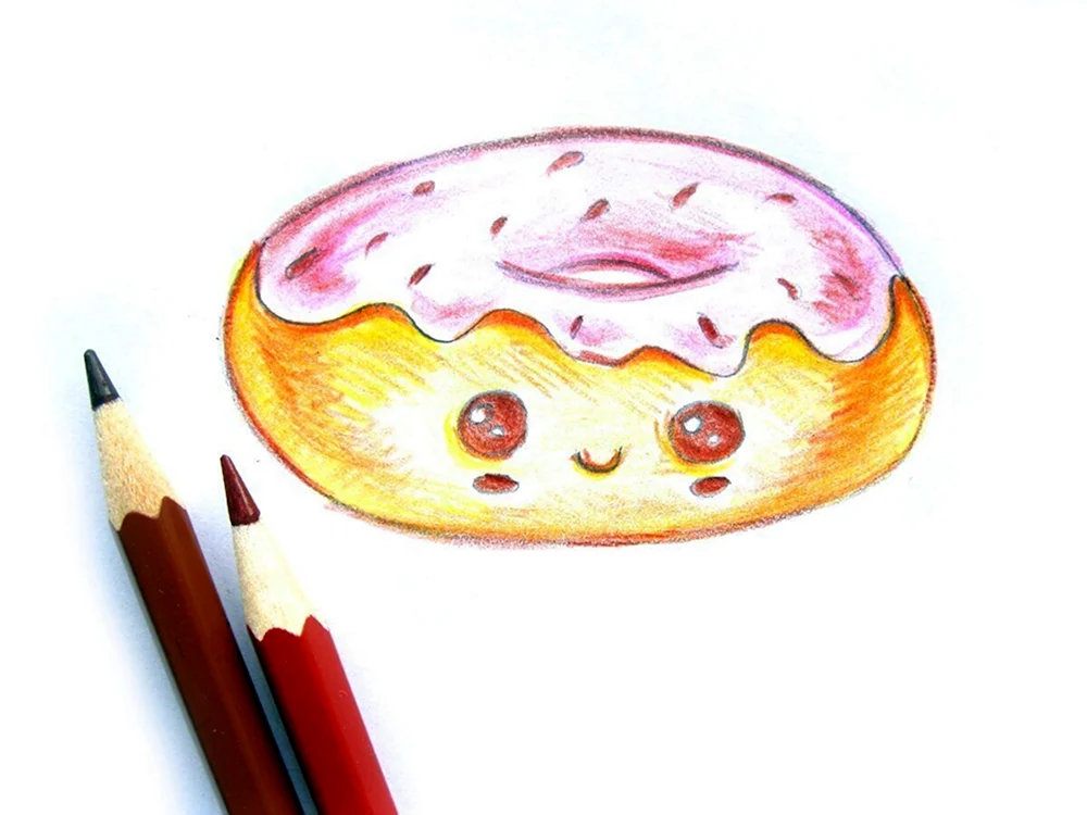 Рисунки карандашом лёгкие еда