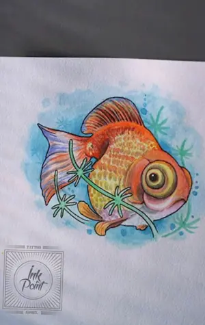 Рисунки маркерами рыбы