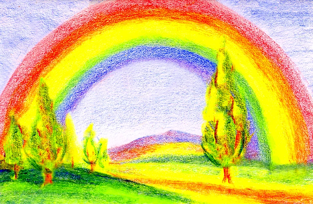 Рисунки радуги красивые