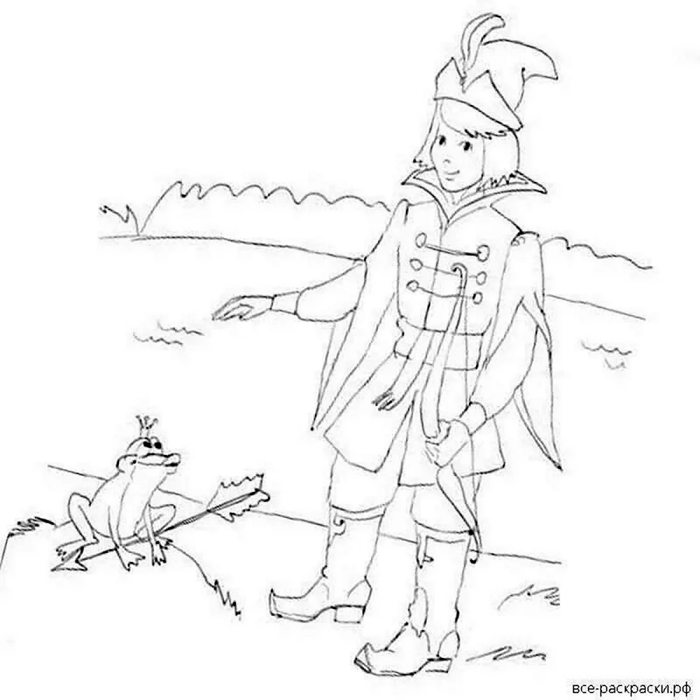 Рисунок Ивана царевича из сказки Царевна лягушка
