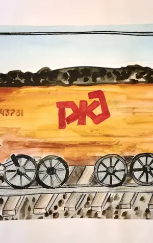 Рисунок ко Дню железнодорожника