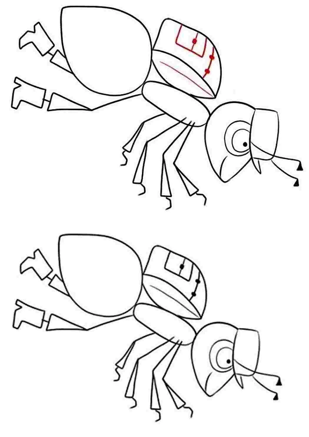 Рисунок муравья вопросика и мудрой черепахи