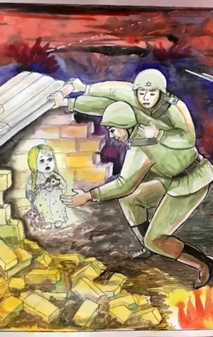 Рисунок на тему Великая Отечественная война