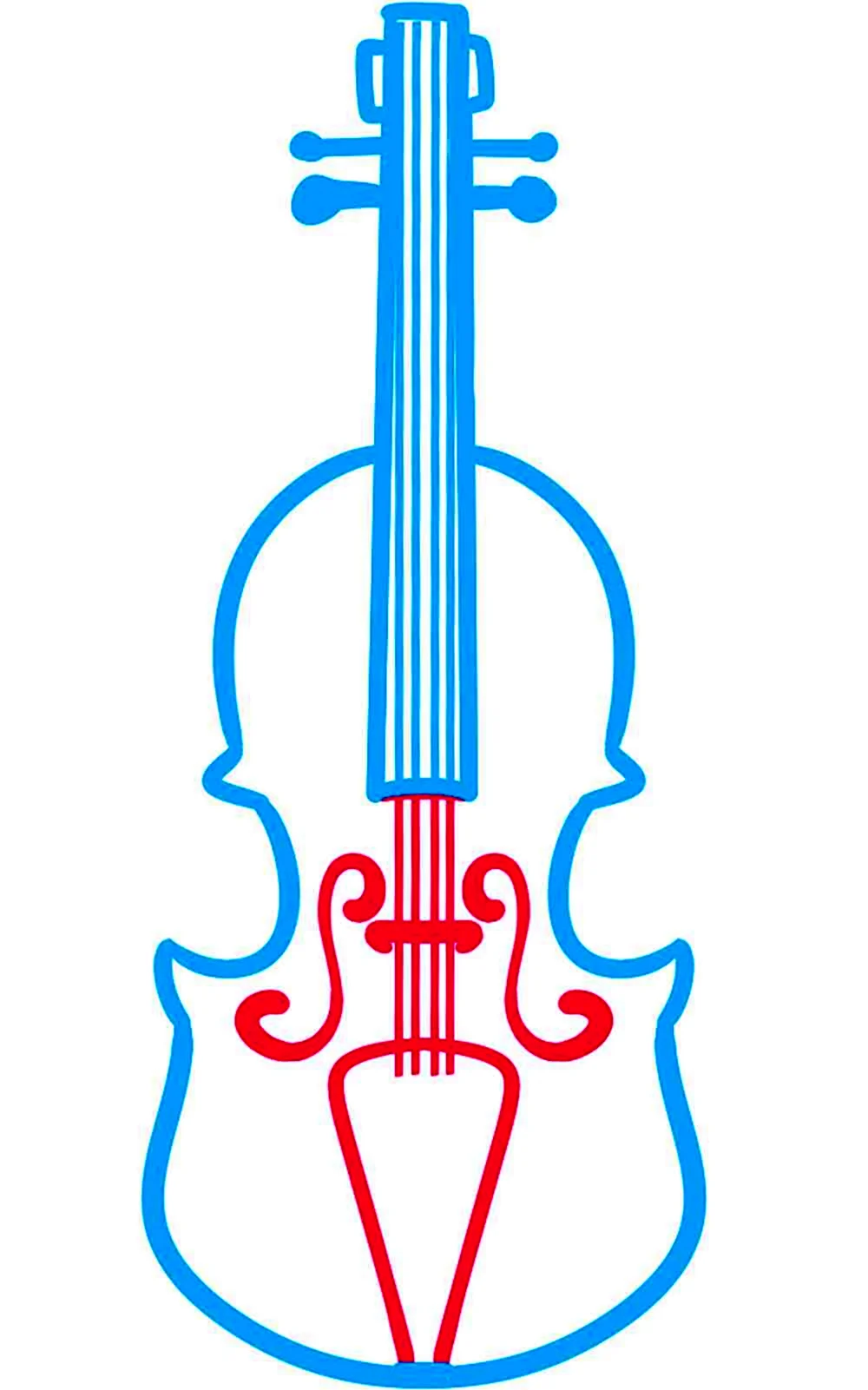 Рисунок скрипки 3 класс