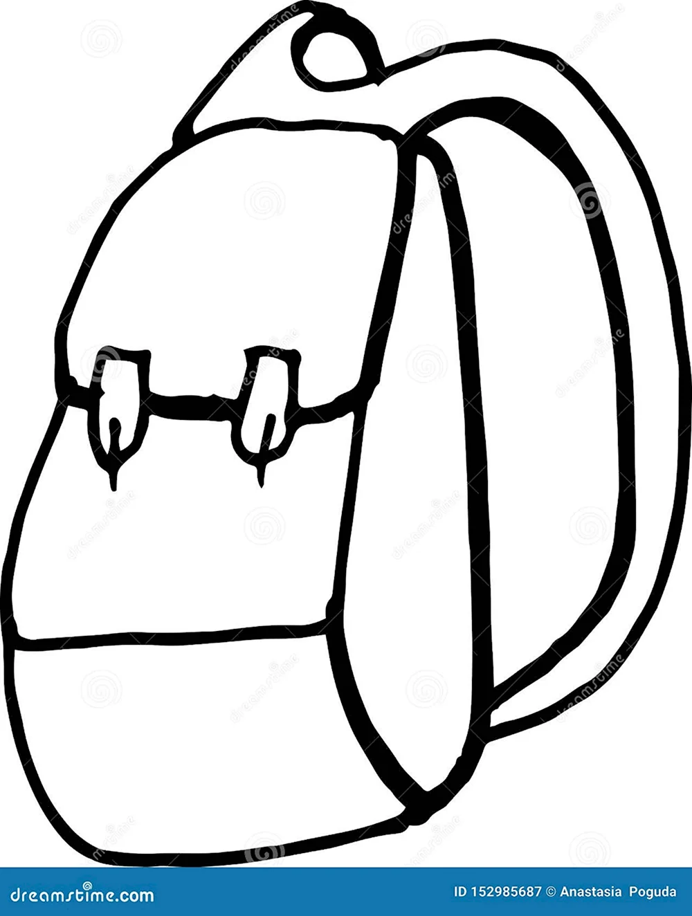 Рюкзак нарисовать карандашом