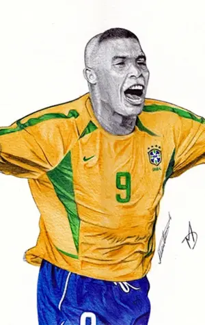 Рональдо Бразилия рисунок