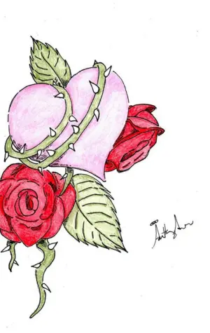 Роза рисунок