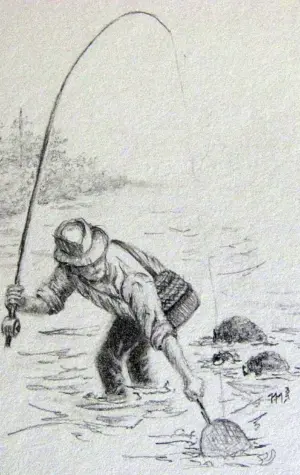 Рыбак карандашом