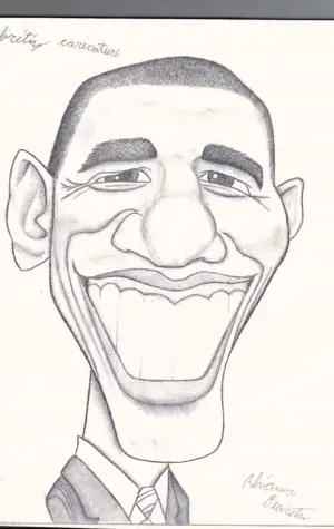 Сатирический портрет Обама