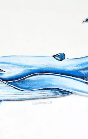 Синий кит нарисовать
