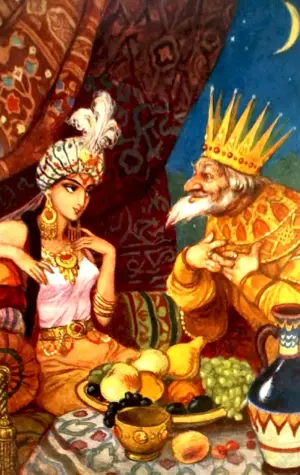 Сказка о золотом петушке иллюстрации к сказке Шамаханская царица