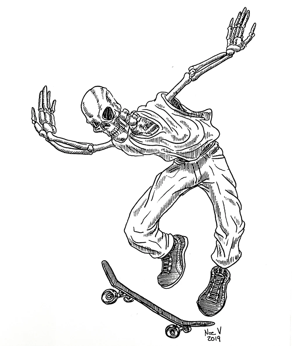 Скейтер рисунок