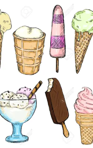 Скетч мороженого на палочке