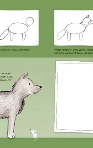 Схемы рисования диких животных