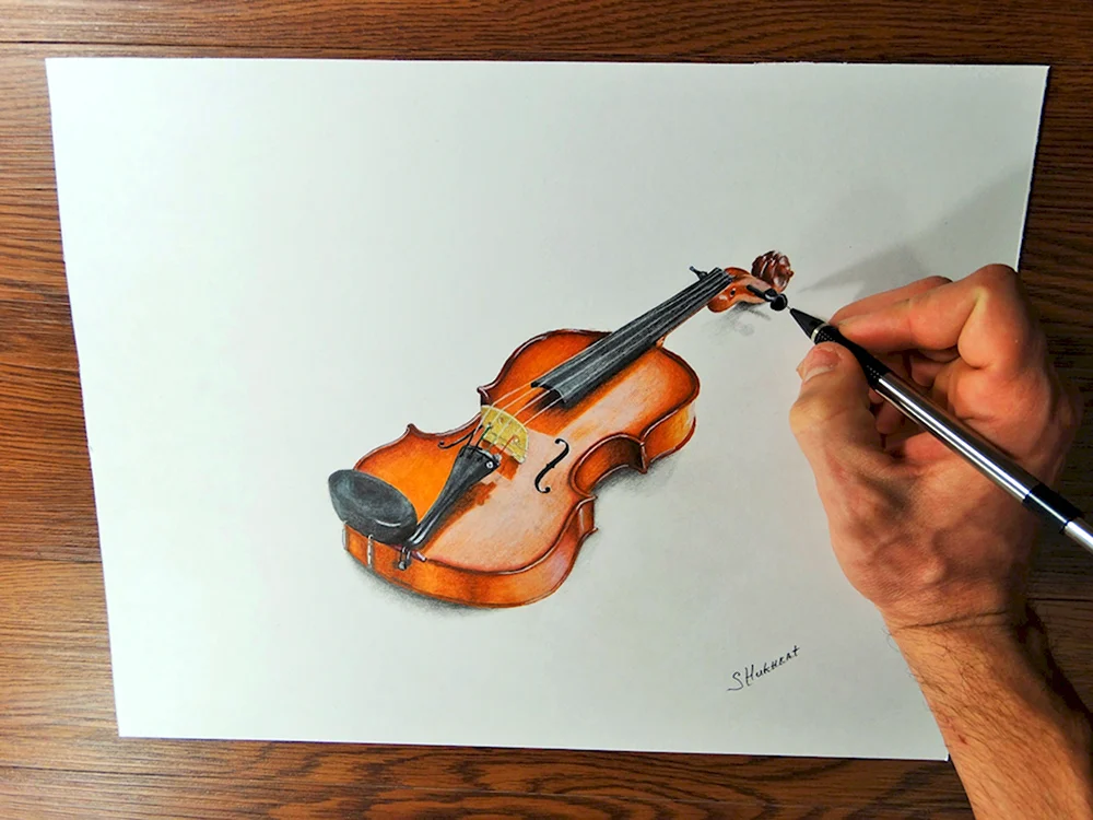 Скрипка для рисования