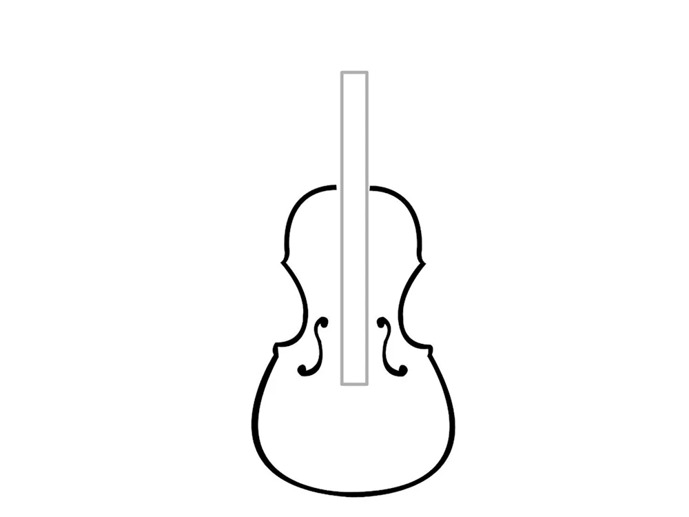 Скрипка рисунок маленький