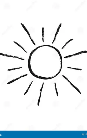 Солнце схематичное изображение