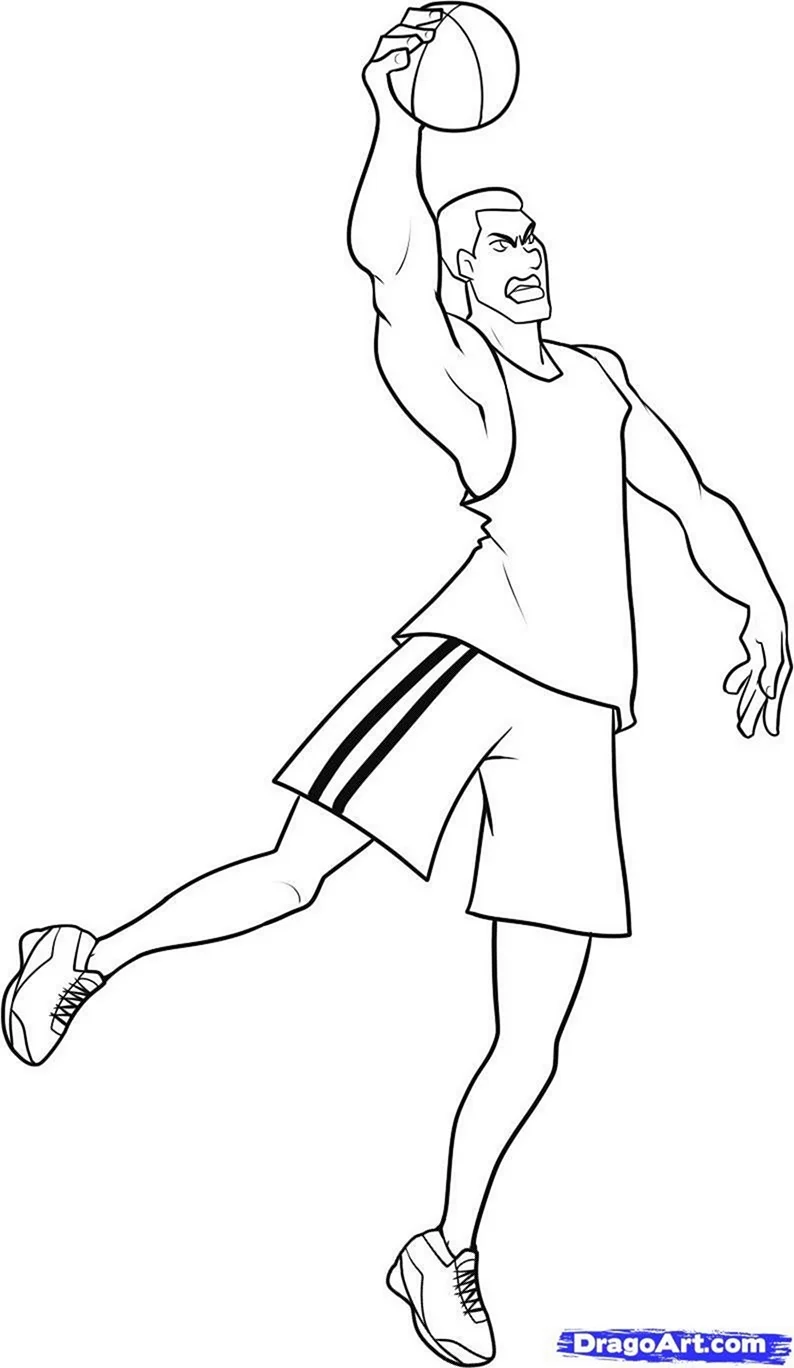 Спортсмен рисунок