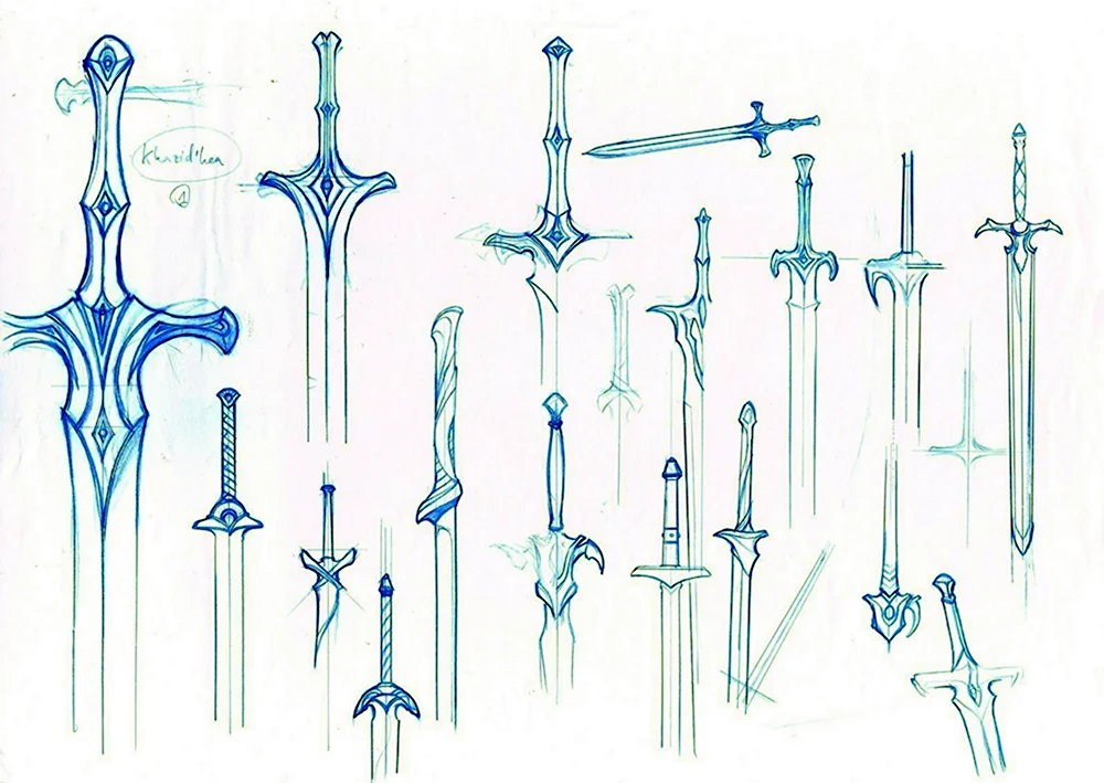 Средневековый меч референс
