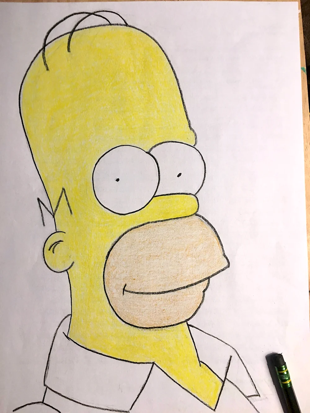 Срисовать Симпсонов Гомера