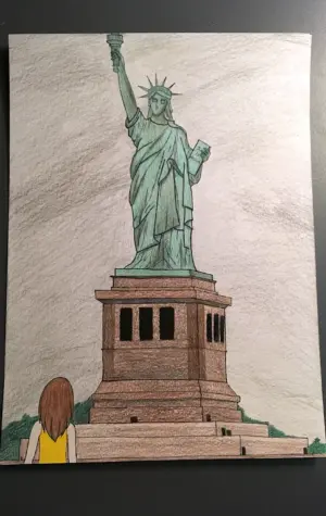Статуя New York in creion