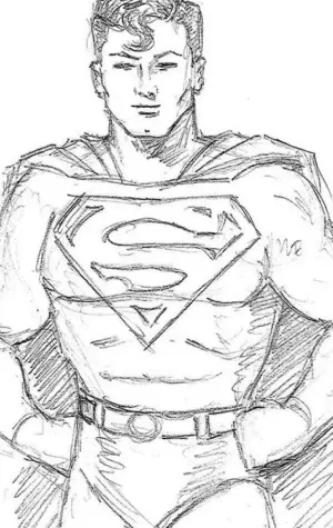 Супермен для рисования
