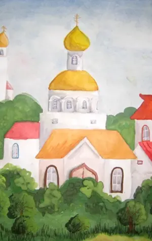 Свенский монастырь Брянск рисунок