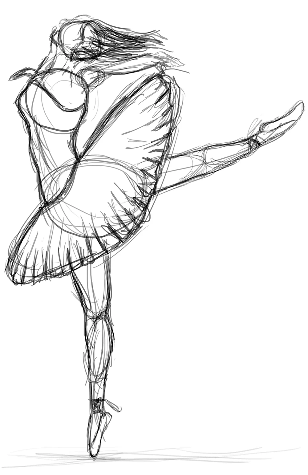 Танцовщица карандашом