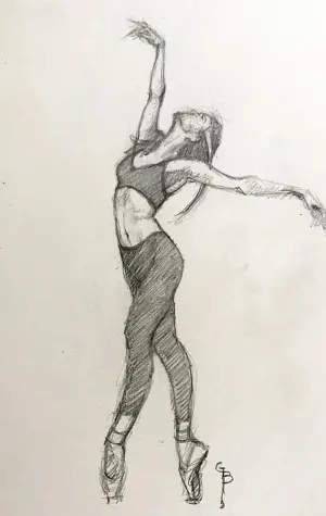 Танцовщица карандашом