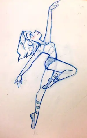 Танцы рисунок карандашом для срисовки