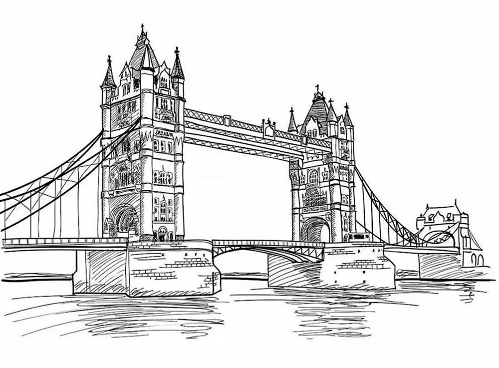 Тауэрский мост скетч Лондон