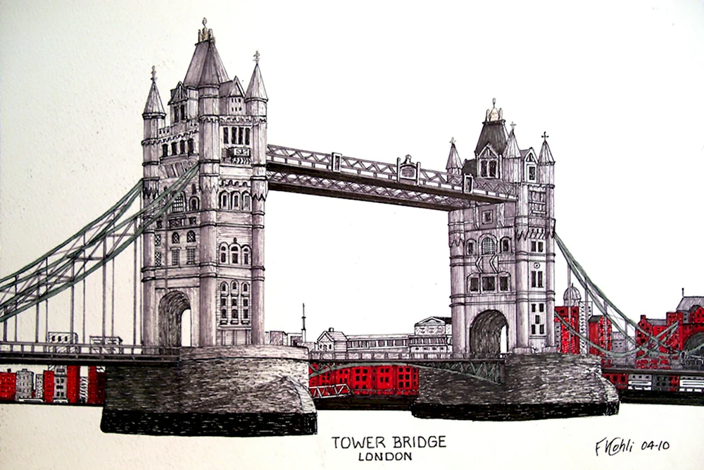 Тауэрский мост скетч Лондон