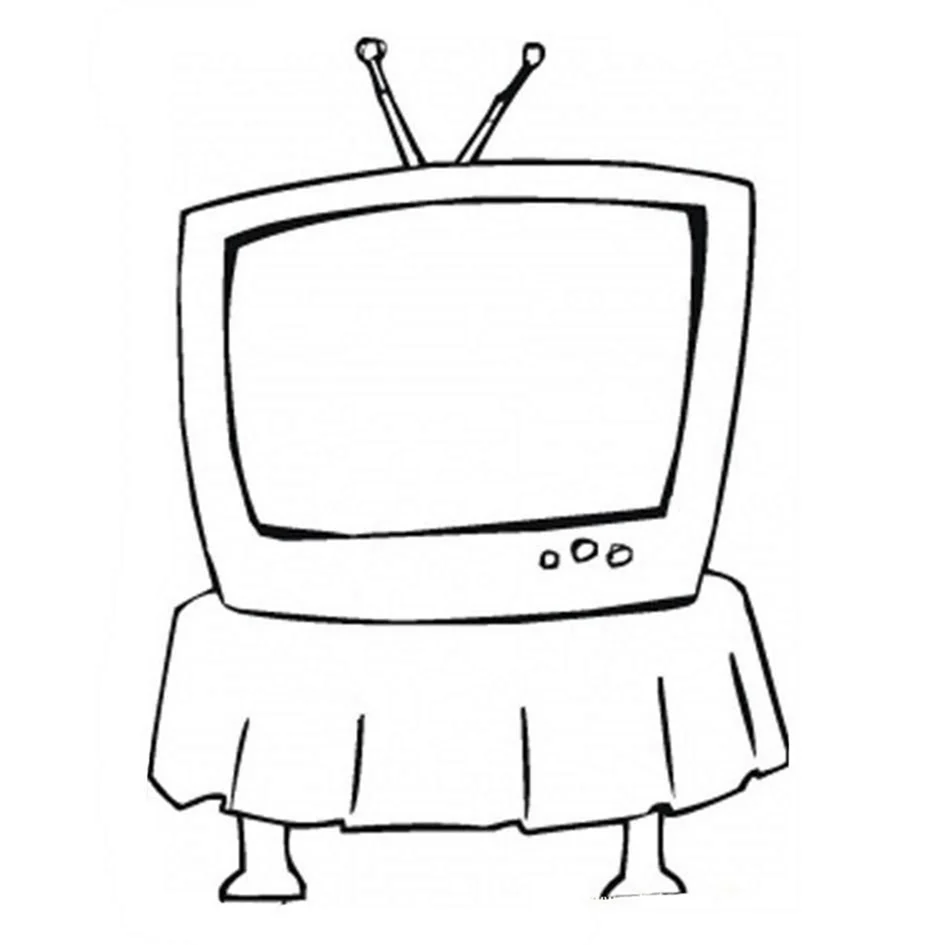 Телевизор рисунок